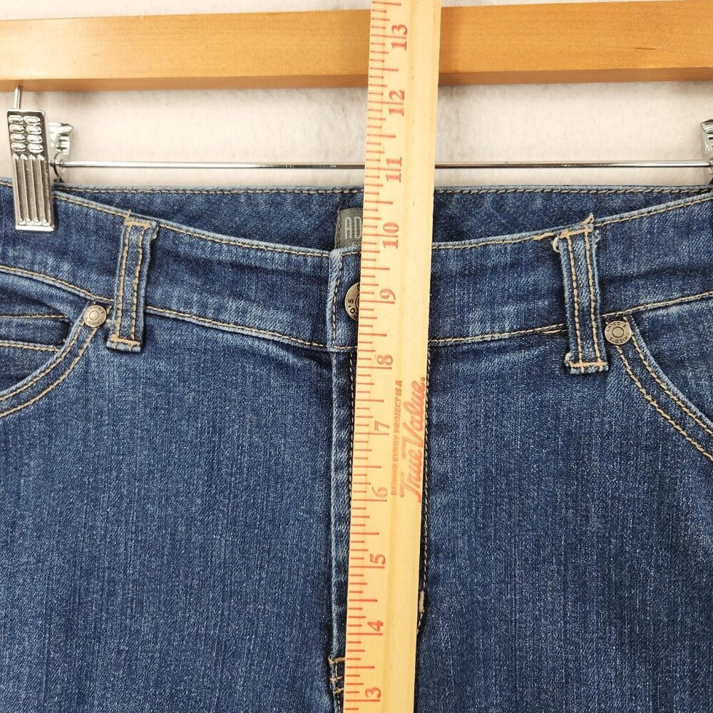 Chicos Jeans Womens 0.5 Short Blue 6 Additions Mid Rise Bootcut Stretch Denim - Picture 4 of 10